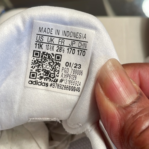 NIB Adidas Rapida Sport K Running Shoes kids 11K - Picture 8 of 9